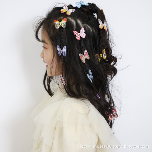 20 pieces butterfly dreadlocks breads hair cuffs clips rings colorful braiding hair jewelry for women girls hair accessories